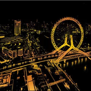 نقاشی خراشیدنی تیانجین چین (سایز A3)