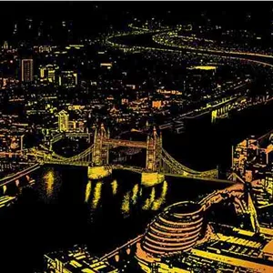 نقاشی خراشیدنی لندن کد 2 (سایز A3)