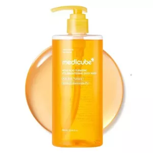 شوینده بدن کوجیک اسید و زردچوبه لایه بردار و ضد لک مدی کیوب MEDICUBE Kojic Acid Turmeric Brightening Body Wash