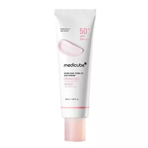 ضدافتاب تون آپ جوانساز و روشن کننده مدی کیوب medicube PDRN Pink Tone Up Sun Cream