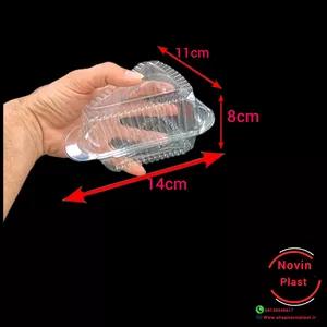 ظرف اسلایس کیک (پک 10عددی)