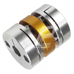 کوپلینگ آلومینیومی دیسکی مدل SDW20 با قطر خارجی 20 میلیمتر طول 28mm ساخت چین(کوپلینگ دقیق)