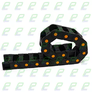 انرژی چین - انرژی گاید ابعاد داخلی 75×35 ابعاد خارجی 100×55 با شعاع خمش 75 میلیمتر برند GF رو باز