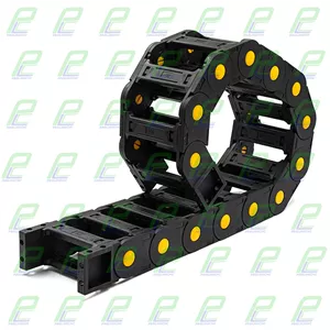 انرژی چین - انرژی گاید ابعاد داخلی 100×35 ابعاد خارجی 125×55 با شعاع خمش 150 میلیمتر برند GF رو باز