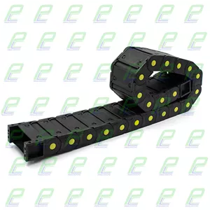 انرژی چین - انرژی گاید ابعاد داخلی 125×35 ابعاد خارجی 150×55 با شعاع خمش 75 میلیمتر برند GF پوشیده