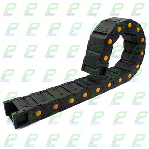 انرژی چین - انرژی گاید ابعاد داخلی 75×35 ابعاد خارجی 100×55 با شعاع خمش 150 میلیمتر برند GF پوشیده