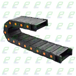 انرژی چین - انرژی گاید ابعاد داخلی 125×35 ابعاد خارجی 150×55 با شعاع خمش 150 میلیمتر برند GF پوشیده