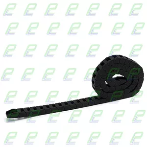 انرژی چین - انرژی گاید با براکت ابعاد داخلی 7×7 ابعاد خارجی 12×10 با شعاع خمش 18 میلیمتر برند GF رو باز