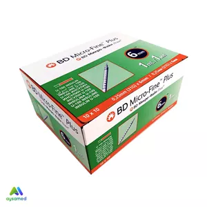 سرنگ انسولین بی دی حجم 1 میلی لیتر بسته ۱۰ عددی