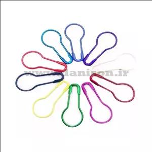 سنجاق قفلی گلابی رنگی