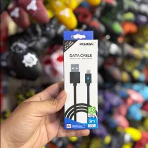 کابل 3 متری کنفی تایپ سی چراغ دار برند دابی