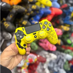 کاور دسته سیلیکونی Ps4دو عدد سر آنالوگ برجسته Yellow bob