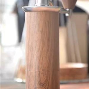 آسیاب دستی قهوه فلزی طرح چوب 