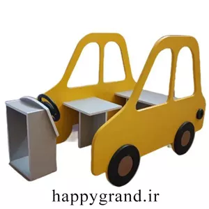 ماکت ماشین چوبی ثابت کودک