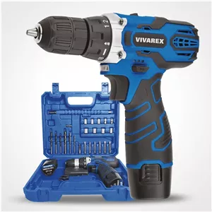 دریل شارژی 12 ولت با لوازم ویوارکس مدل VR12V-2A