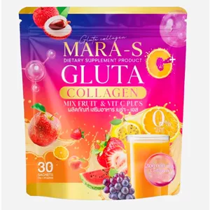 آبمیوه سفید کننده و ضدلک گلوتاتیون برند  GLUTA COLLECTION MARA_S و ۳۰ساشه ای اورجینال