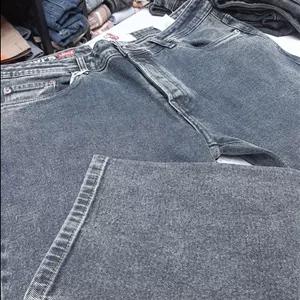 شلوار مردانه جین مدل اسلیم کثیف شور ذغالی- طوسی