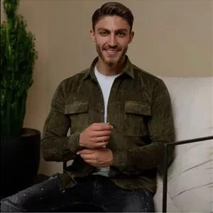 پیراهن مردانه پاییزه مخمل ترک کیفیت بالا