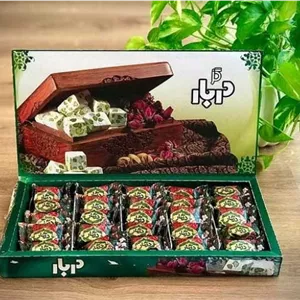 گز مغز پسته لقمه ای 18% (جعبه صندوقی)