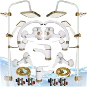 شیرآلات 20 تکه دنیز سفیدطلایی