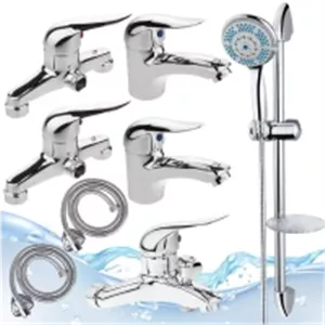 ست 8 عددی شیرآلات اهرمی مدل دنیز با علم یونیکا