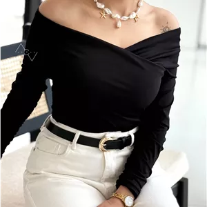 بادی آف‌شولدر آستین چین‌دار لاکرا