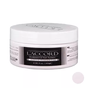 پودر کاشت ناخن هلویی رنگ برند لاکورد وزن 280 گرم(ACRYLIC POWDER COVER PEACH)
