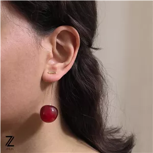 گوشواره گیلاسی کد ۱۰۵۲