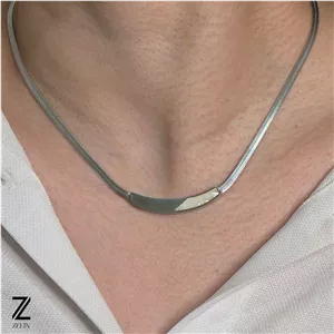 گردنبند استیل زنجیر ماری زنانه کد ۱۱۴۱