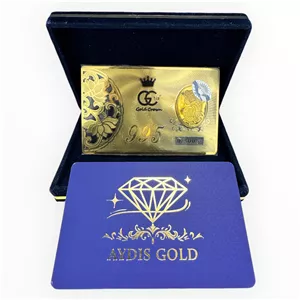شمش طلا(500سوت-0.500گرم طلای24عیار) مدل ونوس گلد کرون 