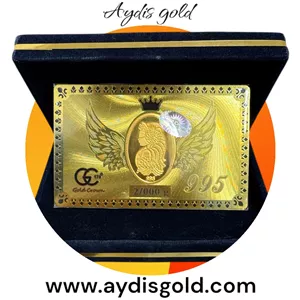 شمش طلا(2گرم-2.000گرم طلای24عیار) مدل ونوس گلد کرون 