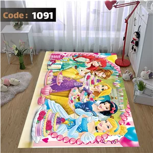 فرشینه اتاق کودک پرنسس ها دیزنی کد 1091