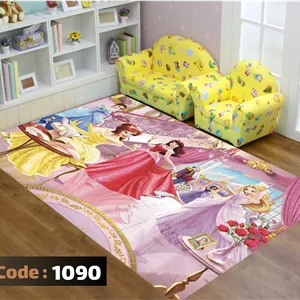 فرشینه اتاق کودک پرنسس ها دیزنی 2 کد 1090