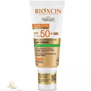 ضدآفتاب رنگی پوست چرب SPF50 بیوکسین 50میل اصل