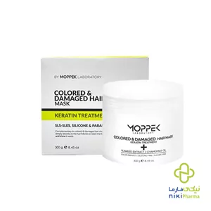 ماسک موی کراتینه مناسب موی رنگ شده و آسیب دیده موپک