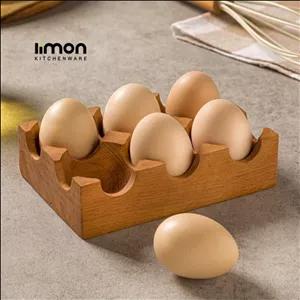 جا تخم مرغ چوبی لیمون 2173