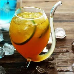 لیوان نی دار پیرکس نی نوش بسیار سبک  فروش به صورت تکی