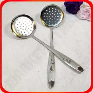 کفگیر گرد بزرگ سوراخ دار استیل میخک زومبا از مارکت آفتاب