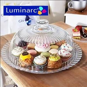 کیک خوری بدون پایه لومینارک درب دار فرانسه کارتن 6 عددی ارسال رایگان 