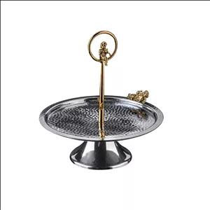 شیرینی خوری پایه دار گرد گلدکیش مدل آنجل کد GK806109 (پس کرایه) 