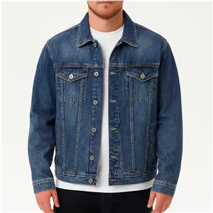 کت جین مردانه آبی تیره | استایل شیک و مینیمال مناسب چهار فصل کد 2008