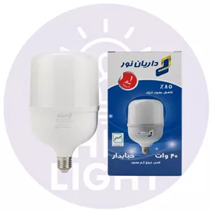 لامپ حبابی 40 وات LED داریان نور کارتن 15 عددی