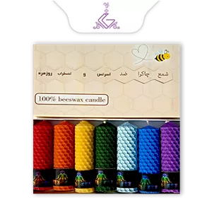 شمع قلمی هفت چاکرا موم و عسل