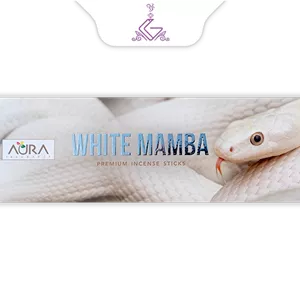 عود شاخه ای دست ساز وایت مامبا مار سفید WHITE MAMBA برند آئورا AURA