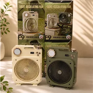 پنکه شارژی f9 vintage tabletop and floor fan
