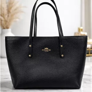 کیف زنانه توت بگ برند کوچ مشکی Coach Tote Bag کلاسیک وارداتی