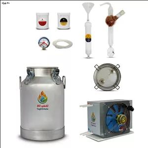 دستگاه عرق گیری ویژه 30 لیتری با کندانسور پیرکس دو لول