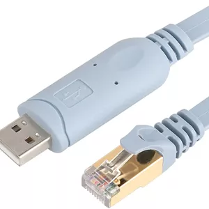 کابل کنسول سیسکو RJ45 به USB سوکت فلزی