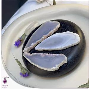 سنگ راف عقیق مدل بال فرشته