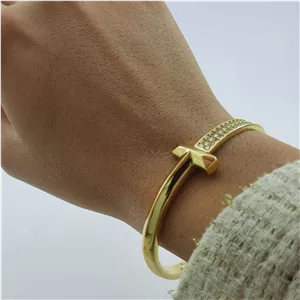 دستبند طلایی تیفانی کد BA00023